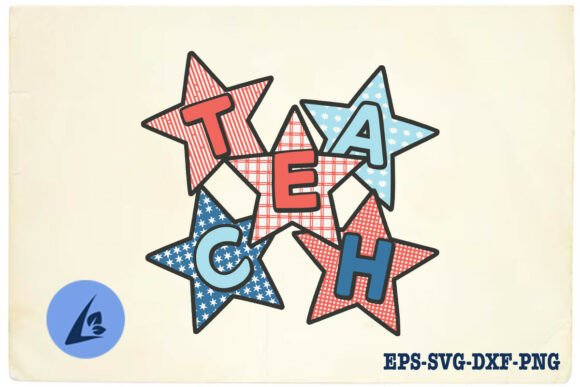 4th of July Teacher Teach America SVG Graphics