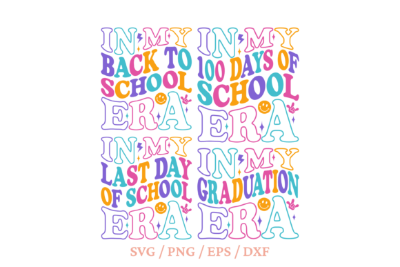 In My 100 Days of School Era Shirt Svg Graphics
