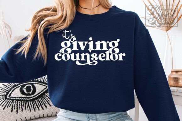 Its Giving Counselor SVG PNG - School