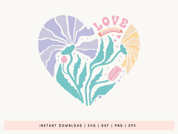 Love - Teacher Boho Floral SVG Design