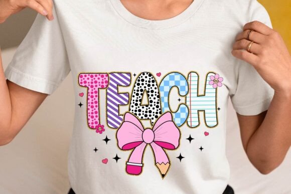 Preppy Teacher Coquette Pencil SVG Png