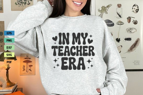 Retro in My Teacher Era Shirt SVG PNG: Graphics and Crafts
