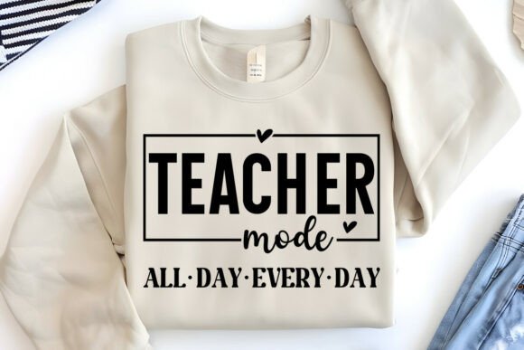 Retro Teacher Mode Shirt SVG: Graphics & Crafts