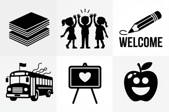 School Icons Bundle SVG Cut Files