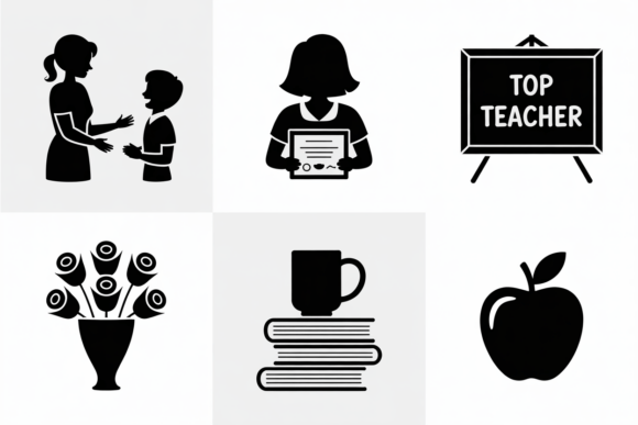 Teacher Appreciation Icons SVG