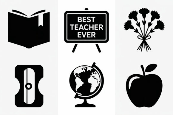 Teacher Appreciation Icons SVG Best