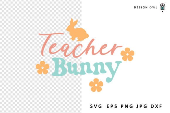Teacher Bunny - Easter SVG Graphics