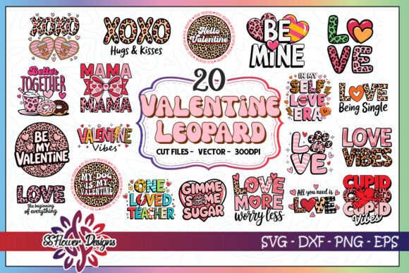 Valentine Leopard SVG Bundle: Graphics and Crafts for Creative Sellers